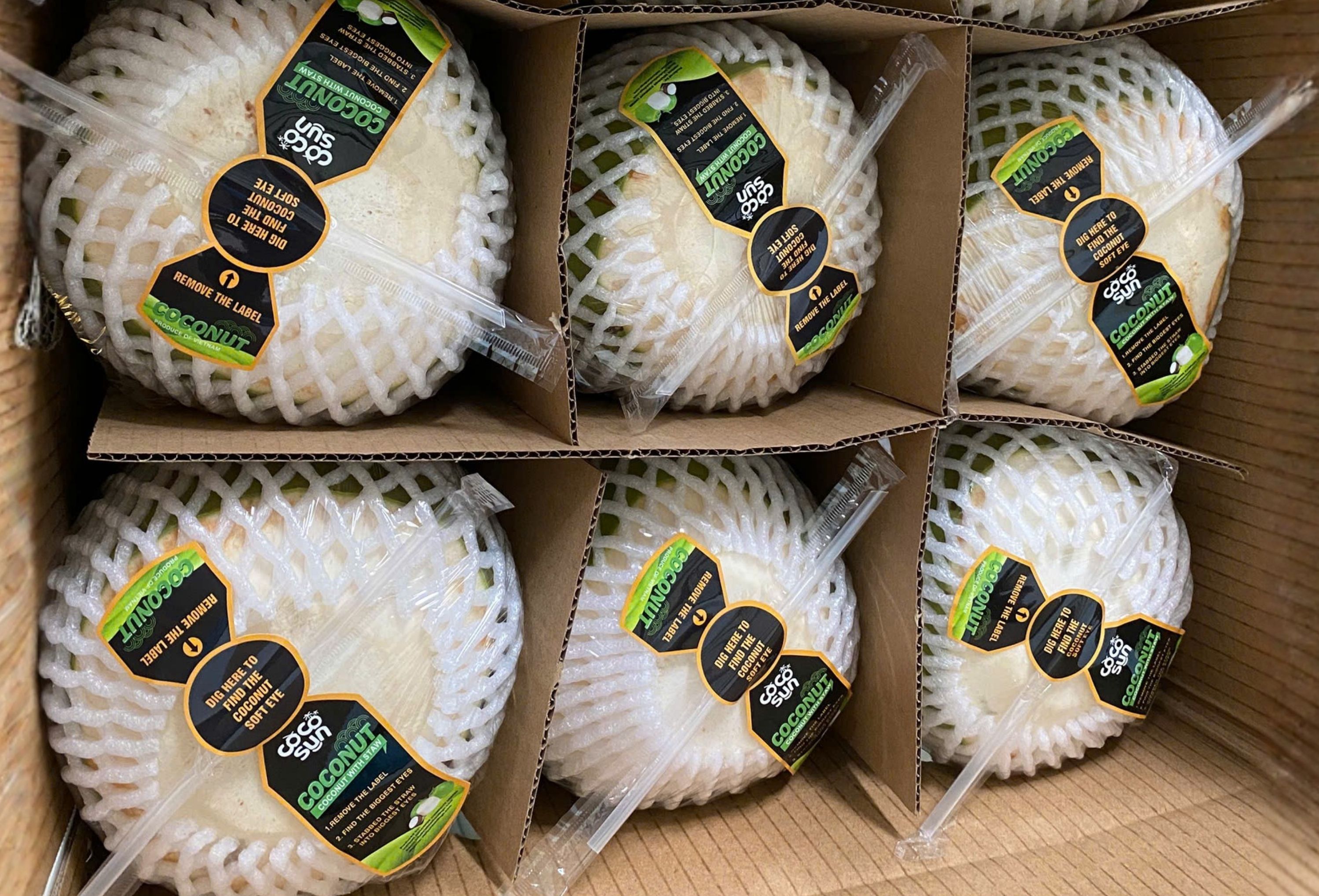 جوز الهند المُشذَّب الأخضر